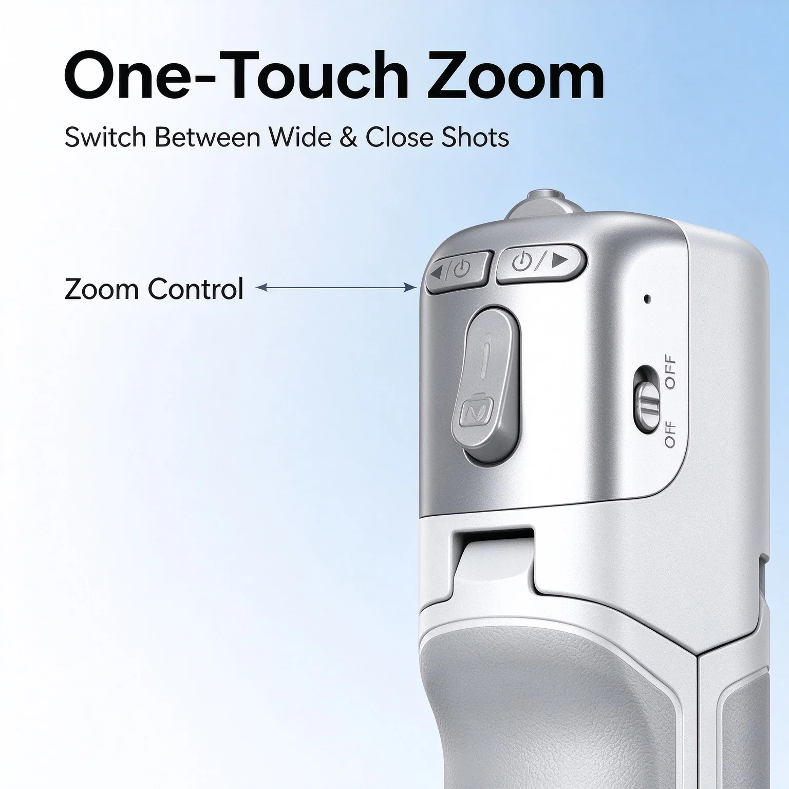 Magnetic Selfie Stick Handheld Grip, Zoom Control Mini Tripod with Fill Light, Portable Phone Shooting Holder for Vlog Travel