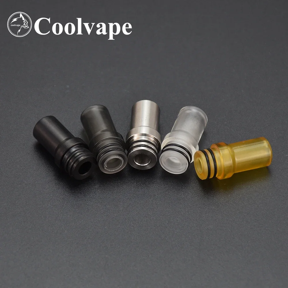 ملحقات WOLF COOLVAPE Vape 510 MTL طرف بالتنقيط 316ss pc pei مادة e-cig طرف بالتنقيط لـ Flash-e-Vapor V4.5S + rta E-cig Atomizer