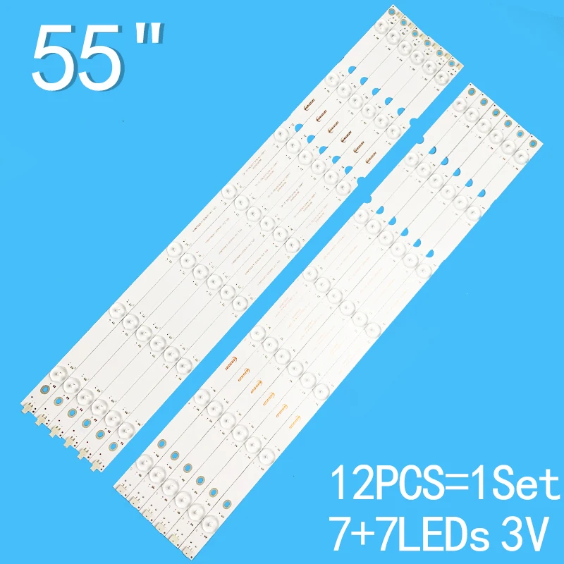 12pcs/set for CHDMT55LB13_LED3030   LB-C550U14-E5-L-G1-ZM1/ZM2  UD55D6000I