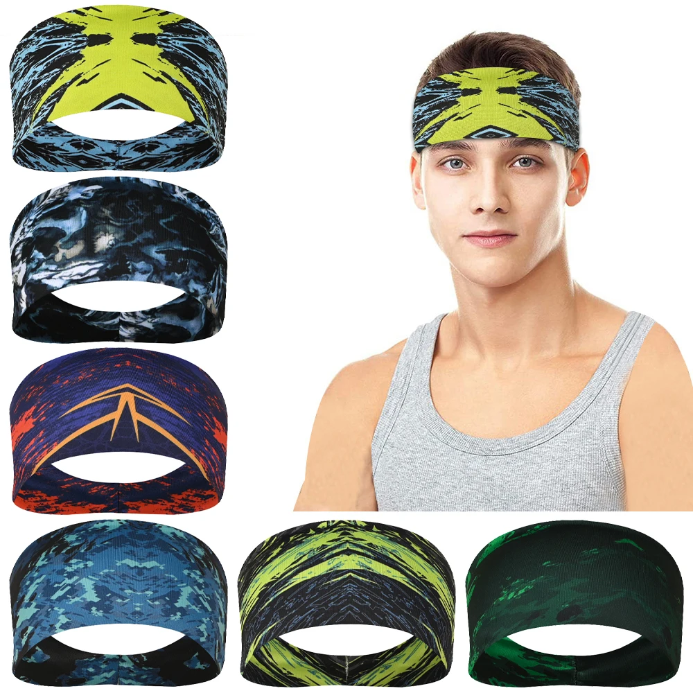 

Sports Cotton Sweat Sweatband Ladies Yoga Sweatband Gym Stretch Headband Turban Headwear Bandage Hair Bands Bandana Headpiece