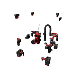 Half V2.4 printed parts Essential Structural parts printed By ABS-GF Material 10% Glass Fiber Low Grain Matte Texture