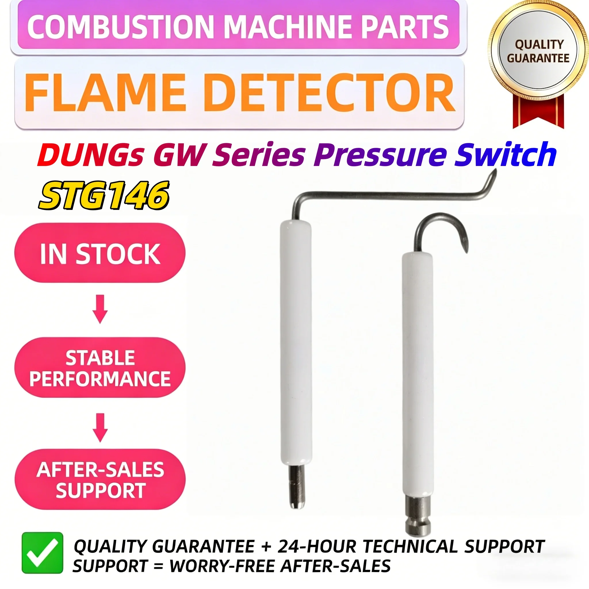 Stable Performance STG146 Ignition Needle Ion Rod Probe For Industrial Textile Setting Equipment Burner Spare Parts