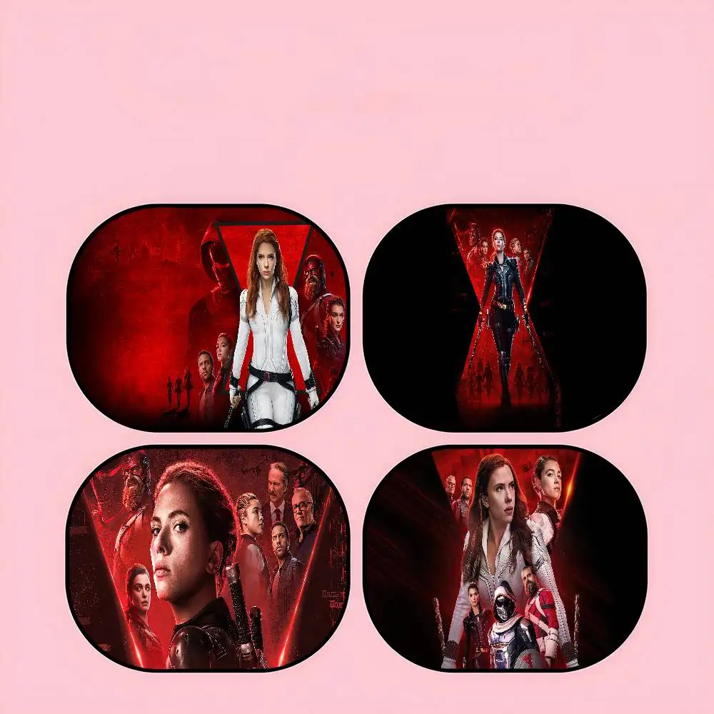 

B-черный W-Widow солнцезащитный козырек на боковое окно для автомобильных электростатических штор, антибликовый автомобильный солнцезащитный козырек, 99,9% блокировка UVR