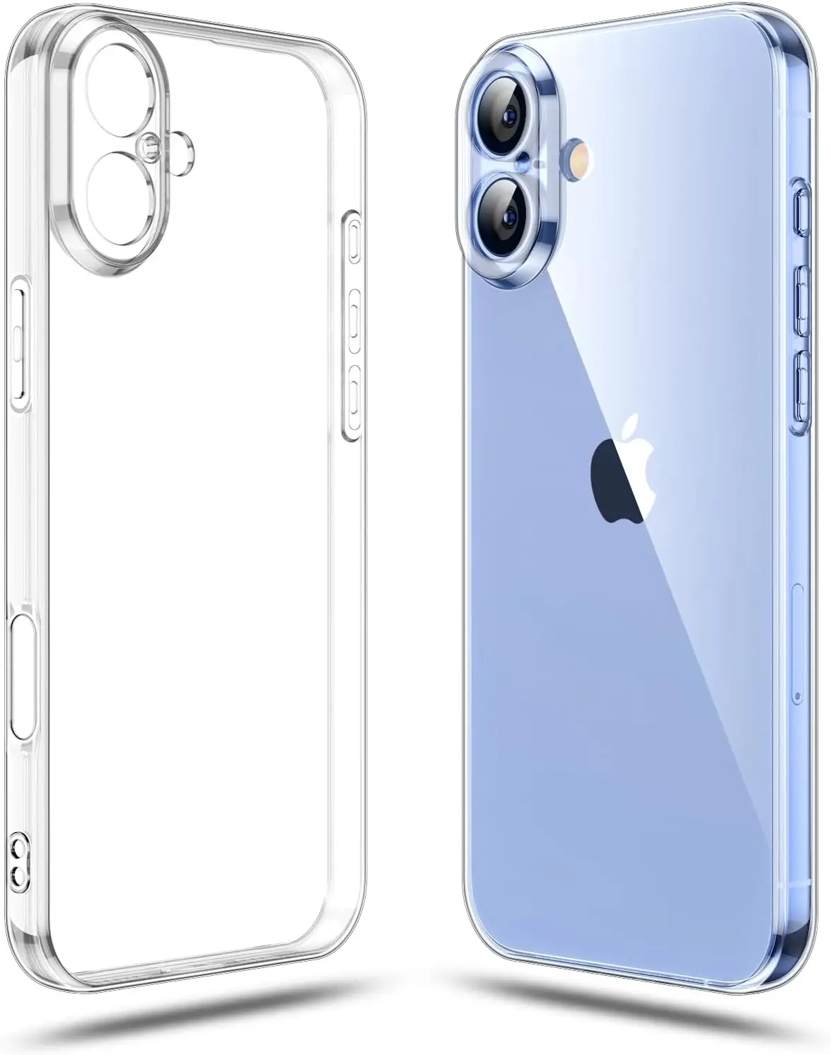 

Ultra Slim Clear TPU Case for iPhone 17 with Camera Protection, Shockproof, Anti-Yellowing, Wireless Charging Compatible