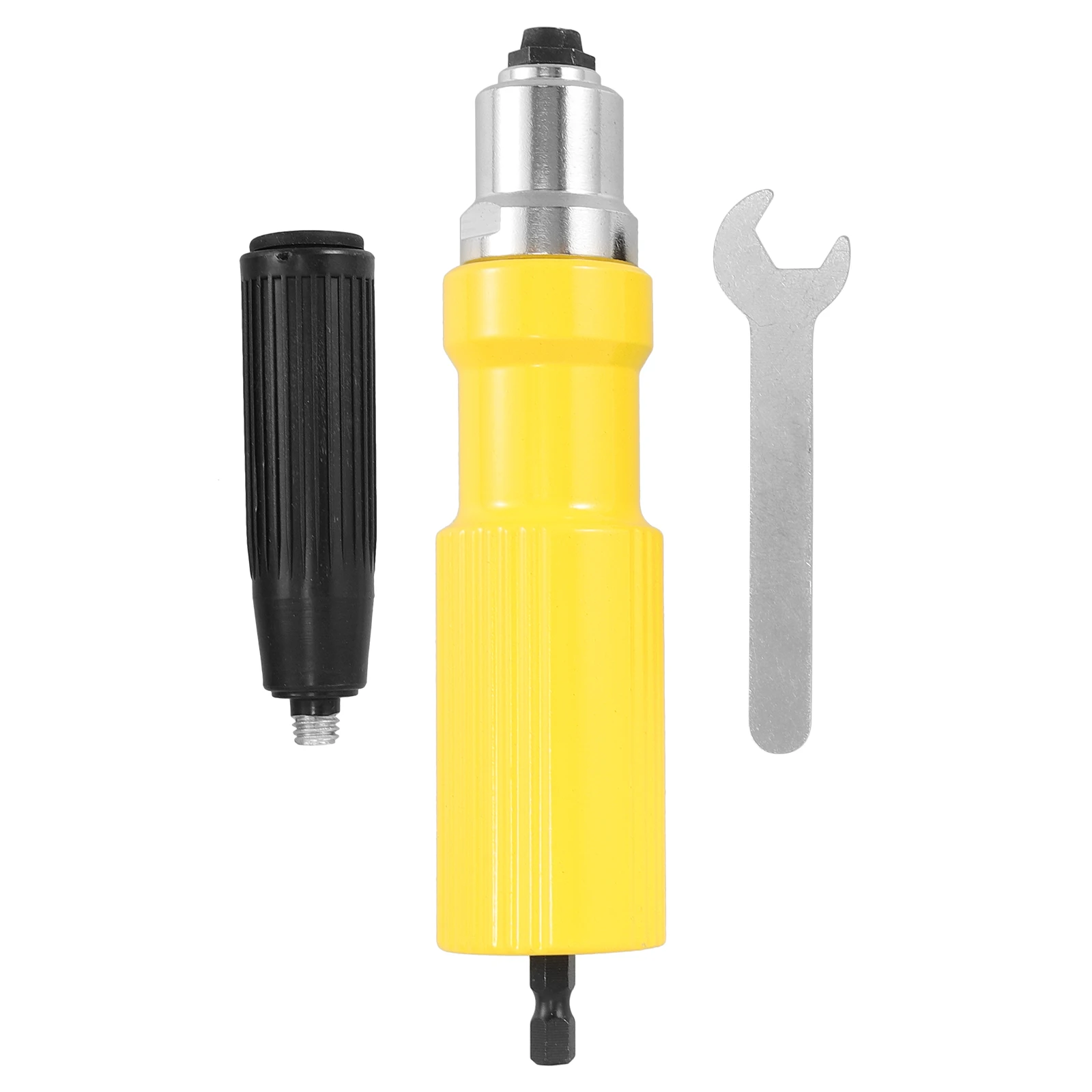 

1 set Alloy Steel Rivet Gun Adapter Accessories Electric Riveter Attachment for Automotive Tools Nut Drill Insert Connector