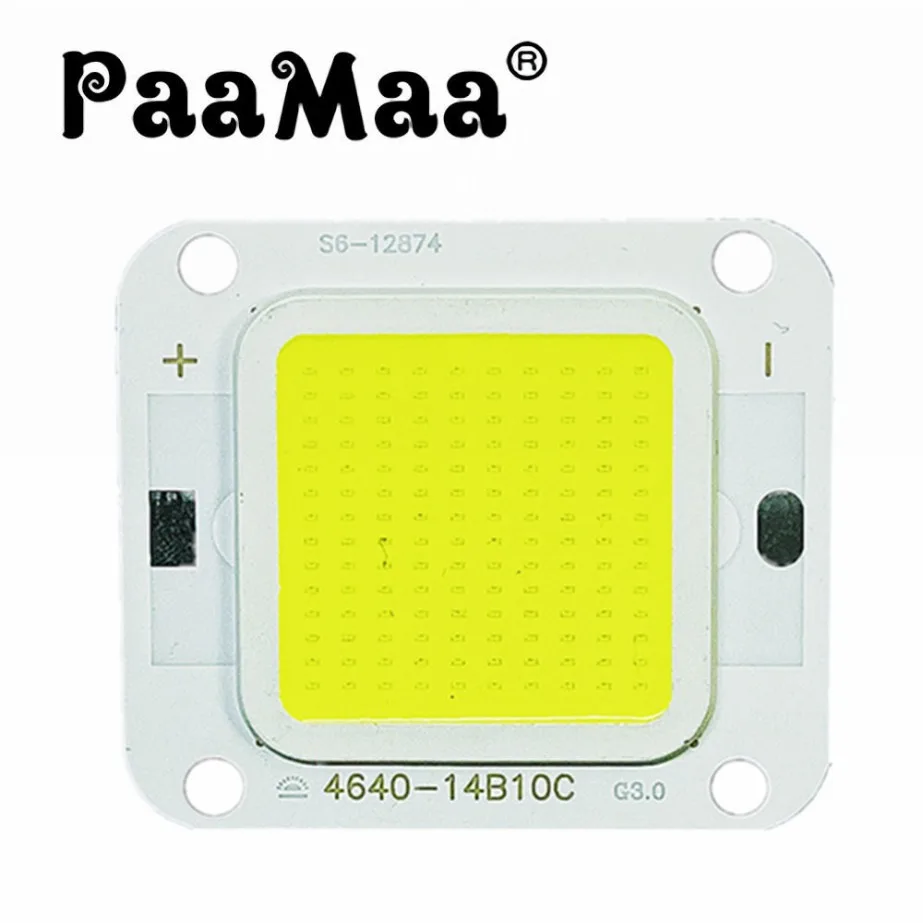 PaaMaa CIP COB LED 10W 20W 40W, daya Super 50W 60W 70W untuk DIY lampu sorot Diode LED langit-langit sumber lampu