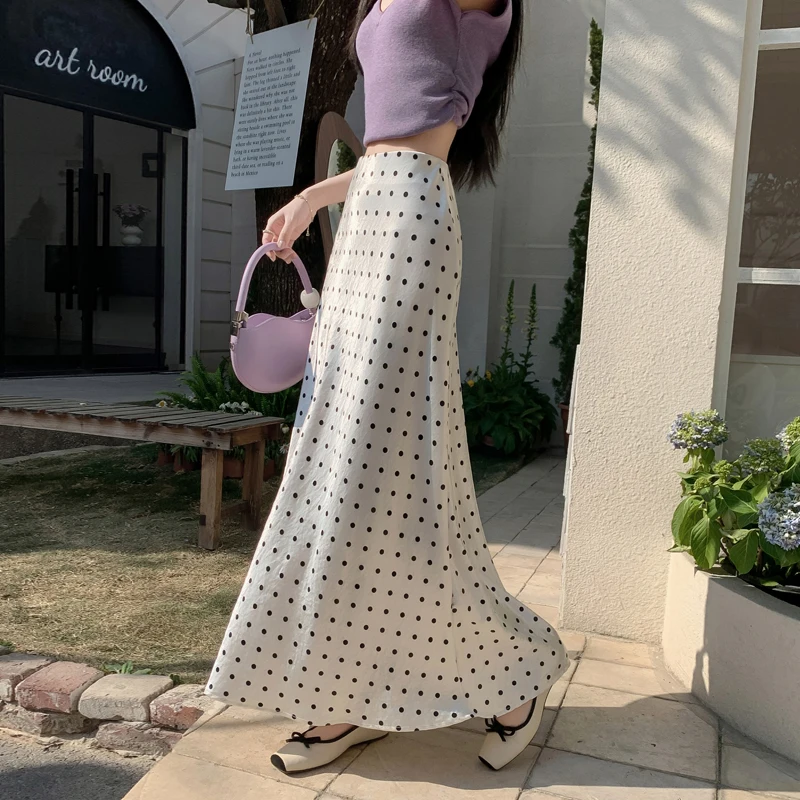 Female Fashion Street Women Dress Summer High Waist Slim Tight-Hip Dress Chicly Simple Basic Loose Casual Woman Dress