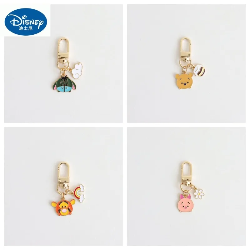 

Disney Keychain Accessories Anime Figure Winnie The Pooh Cute Tigger Cute Metal Keychain Backpack Pendant Children Birthday Gift