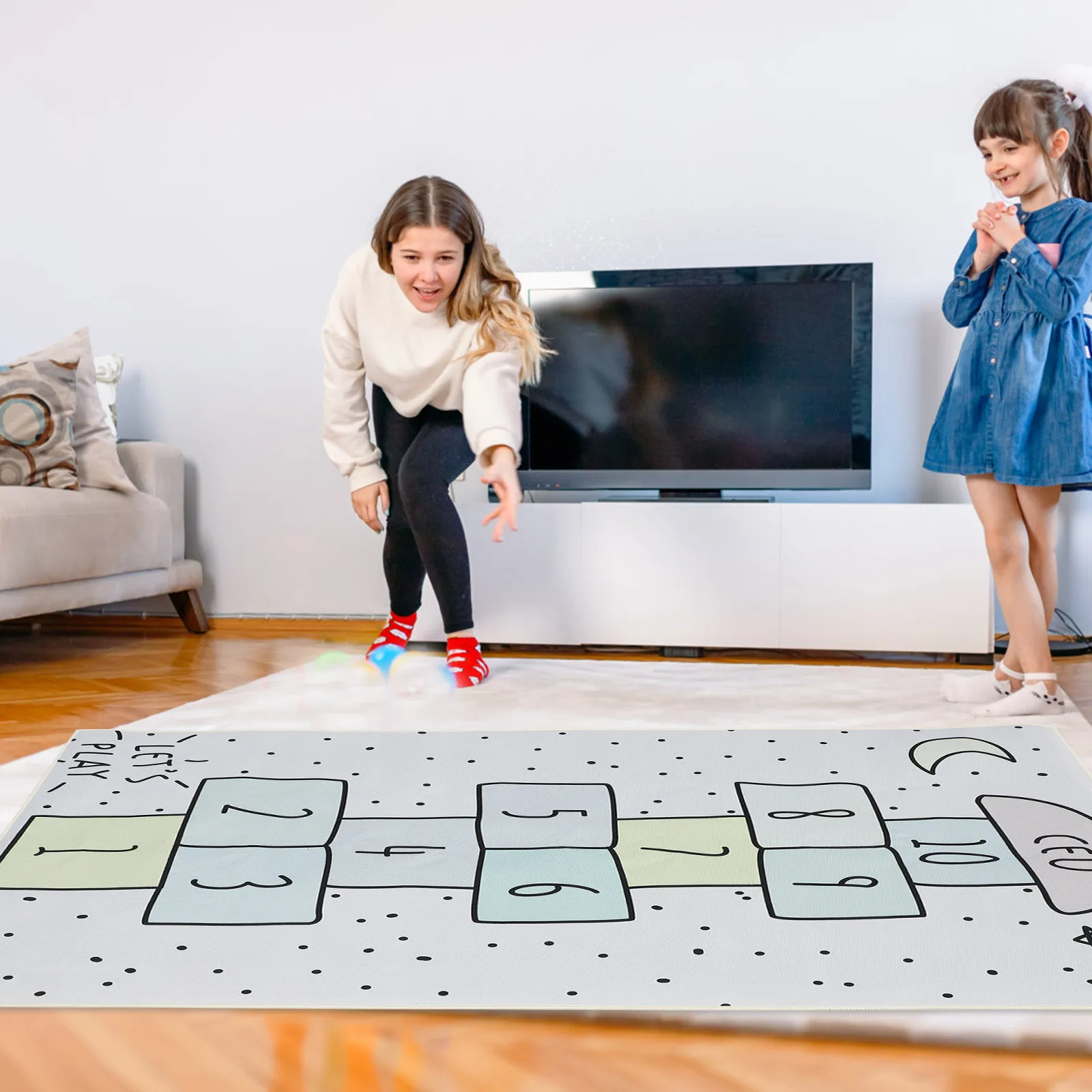 

Game Mat Children Playroom Floor Kid Non-slip Kid's Mats for Kids Area Rug Polyester (Polyester) Baby