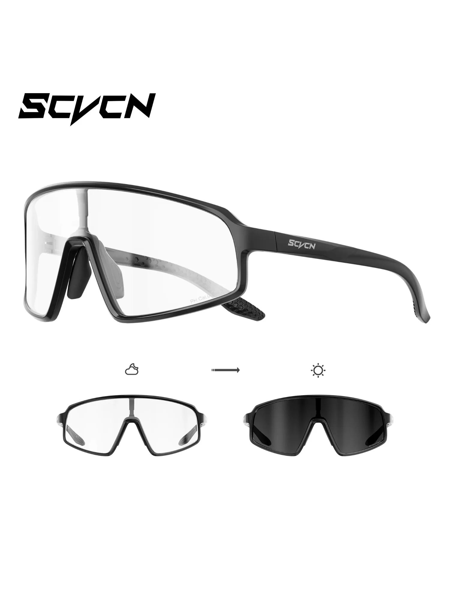 AliExpress SCVCN Photochromic Glasses Cycling Sunglasses Cycl Men UV400 Eyewear Sports MTB Outdoor Goggles Bicycle UV400 Women Sunglasses