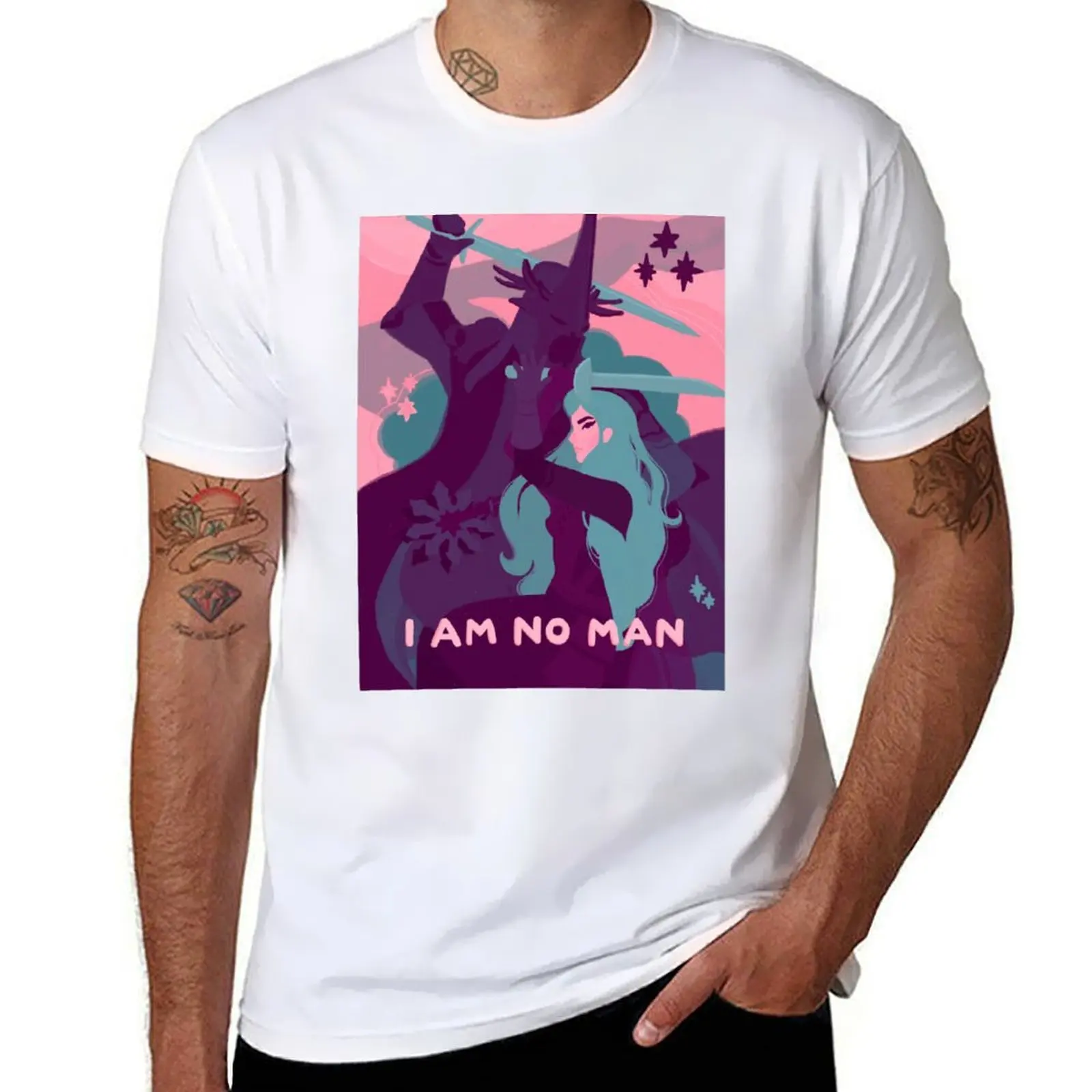 

I Am No Man! Eowyn Fanart T-Shirt Stain Resistant Casual Tee