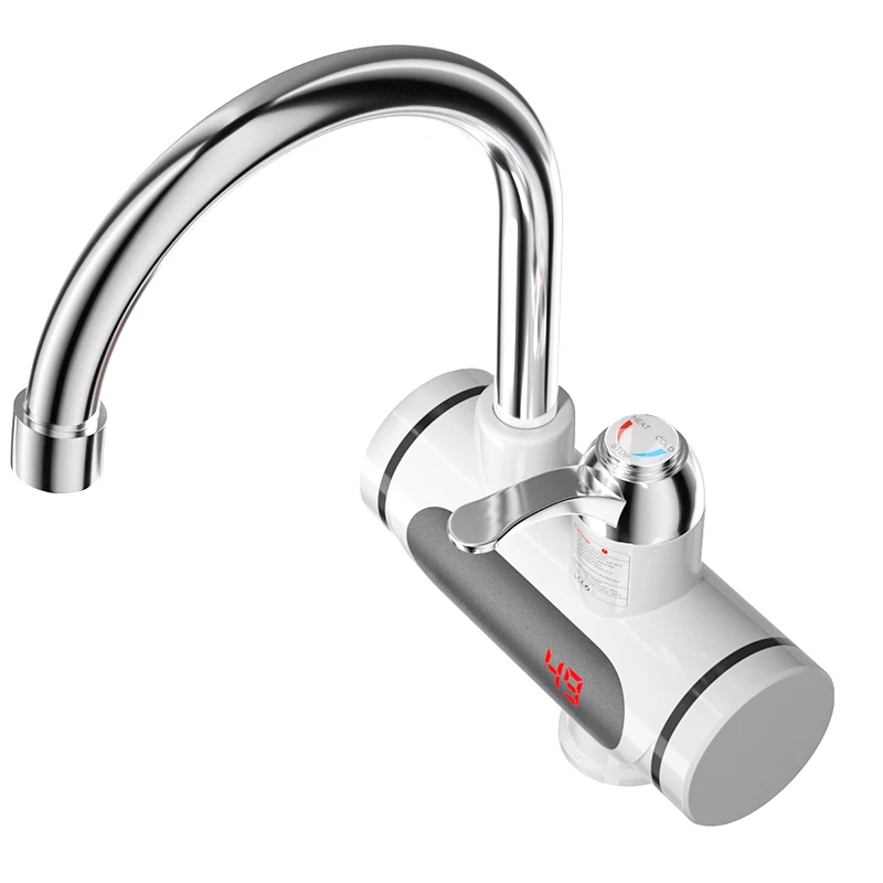 3000W Instant Hot Water Heater Faucet, 3S Fast Heating Electric Tap with LED Digital Temperature Display, Hot & Cold Dual Use view 2