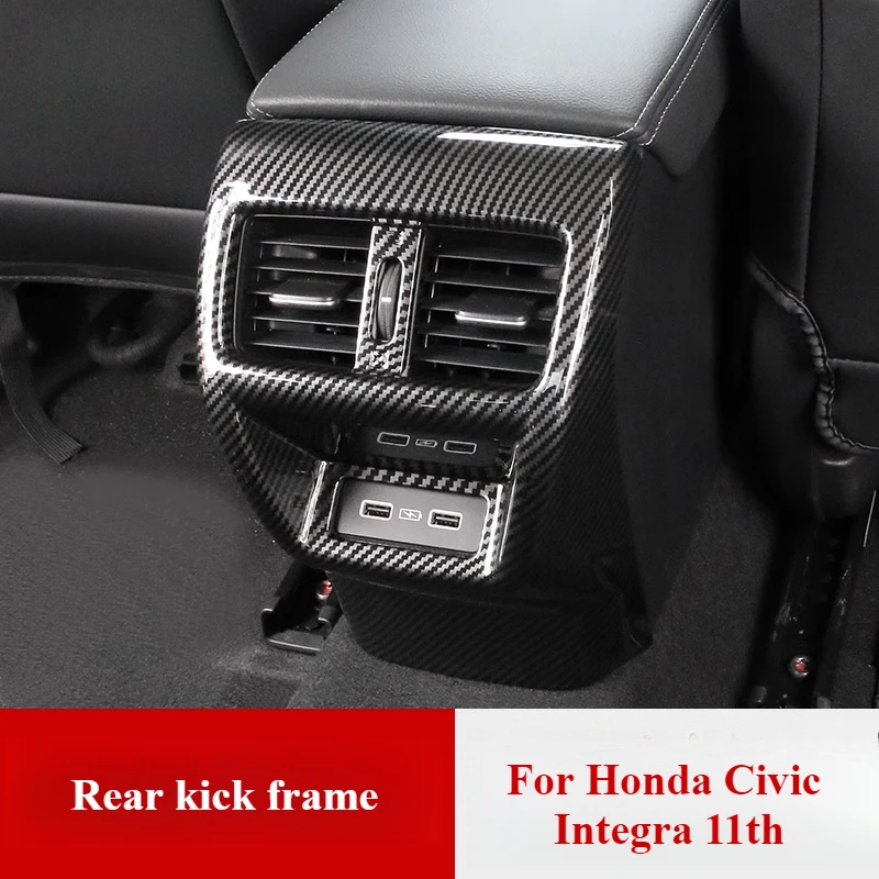 

Для Honda Civic Integra 11th задний воздуховыпускной отверстие, противоударная декоративная панель, модифицированные аксессуары, модификация для поручня