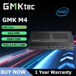 GMKtec-Mini PC M4 Intel Core i9-11900H para juegos, 8 núcleos, 16 hilos, 16/32GB, DDR4, 512GB/1TB, SSD