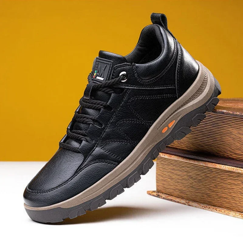 Botas tácticas cuero hombre – Seguridad urbana e otoño - imagen 4