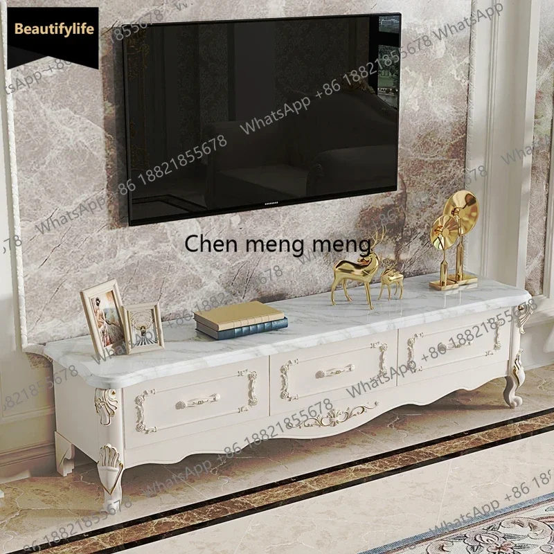 

Q181 European Style Modern TV Table Cabinet White Luxury Doors Drawer TV Table Tall Storage Muebles Salon Moderno Home Furniture