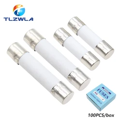 10PCS 5X20MM 6X30MM Fast Blow Ceramic Fuse 5*20mm 250V 0.1A 0.25A 0.5A 1A 1.5A 2A 2.5A 3A 3.15A 4A-30A Slow Break The Fuse Tube