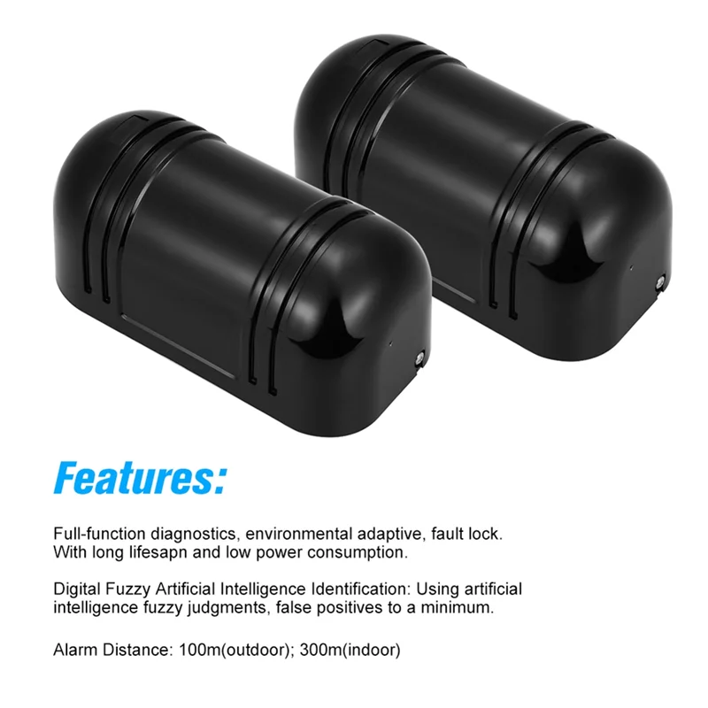 

A15R -Wired Dual Photoelectric Infrared Sensor Barrier 100M Alarm Tamper Alarm For Park Burglar Alarm System