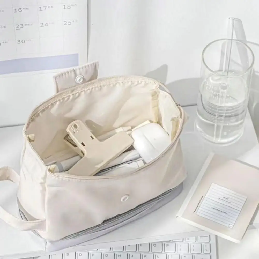 Kapazität Feder mäppchen Kapazität Bleistift Tasche mit Hands ch laufe glatten Reiß verschluss Mechanismus Student Briefpapier Aufbewahrung koffer 3c für die Schule