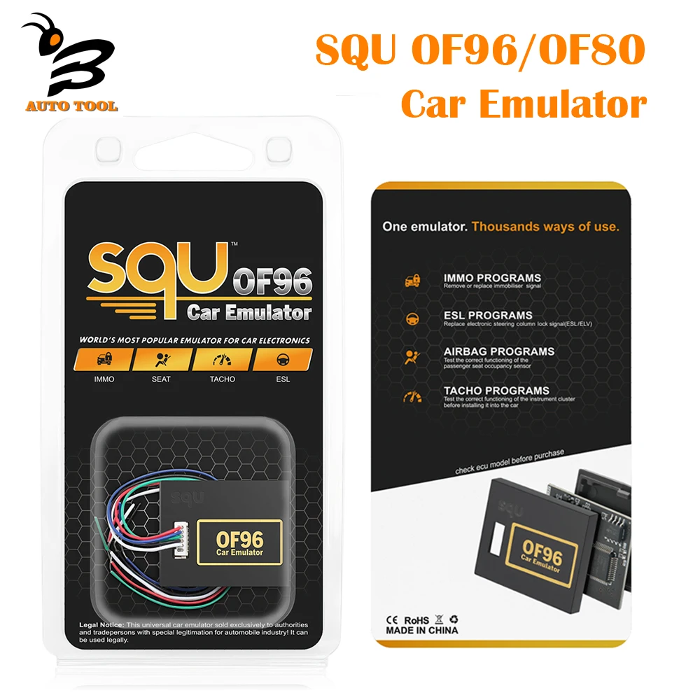 

SQU OF96 Universal Car Emulator SQU OF96 OF80 Supports IMMO For Seat Occupancy Sensor Tacho Programs For VW For VAG