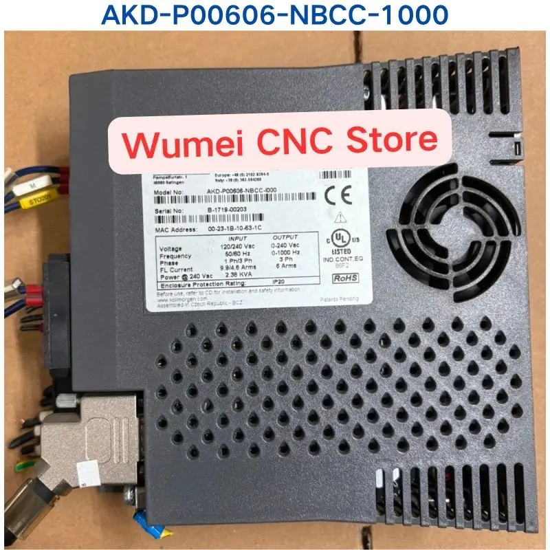 Second-hand test OK servo drive AKD-P00606-NBCC-1000/AKD-P00606-NBCC-I000 Original Stock