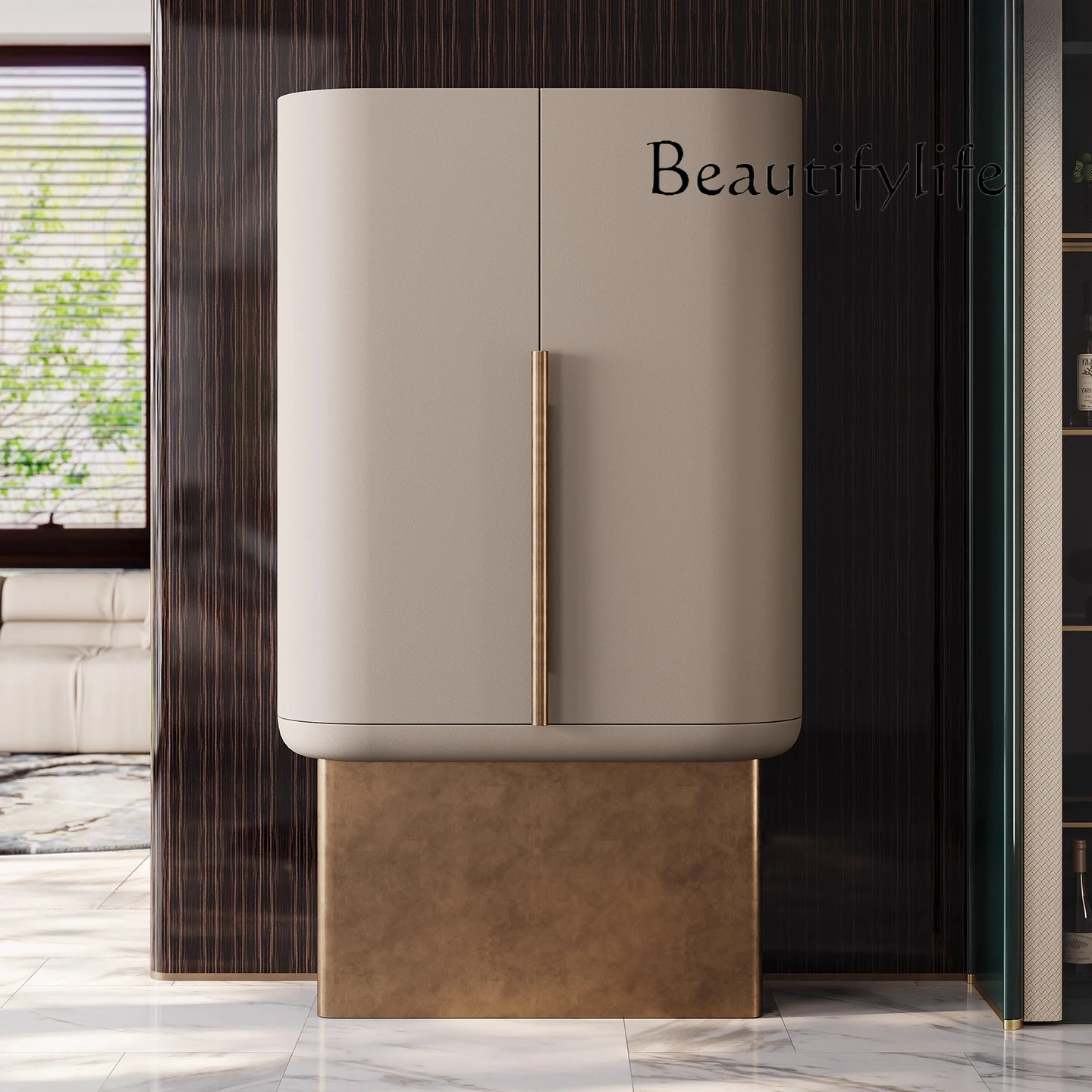 

Premium light luxury wine cabinet dining side cabinet Italian luxury mansion large flat custom bedroom restaurant entrance cabin