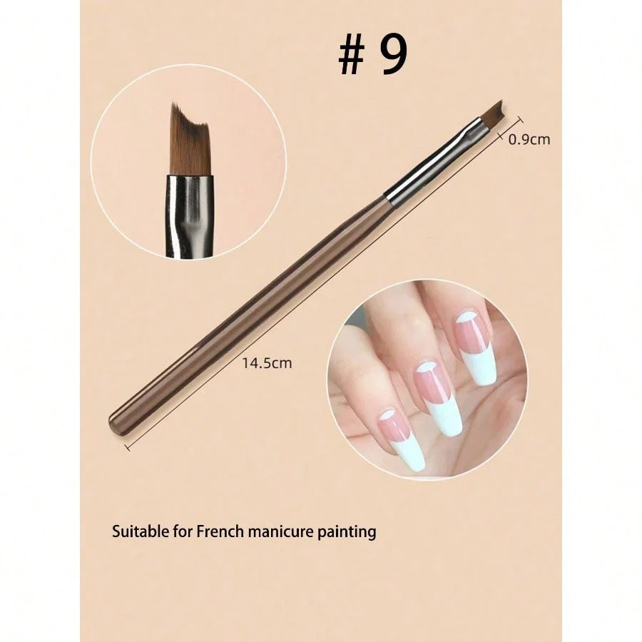 Acrylic Nail Brush Set Acrylic Powder Brush PolyExtension Gel Brush Nail Polish Carving Pen ForWomen Home Solon Diy Nail Art Brushes NailPen,Pinceau Ongle Gel image 5