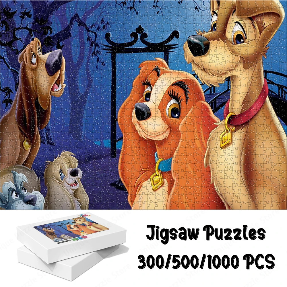 

Пазл Disney Lady and The Tramp Friends, Коллекция классических персонажей, игры и головоломки, забавный мультяшный большой фотографический подарок