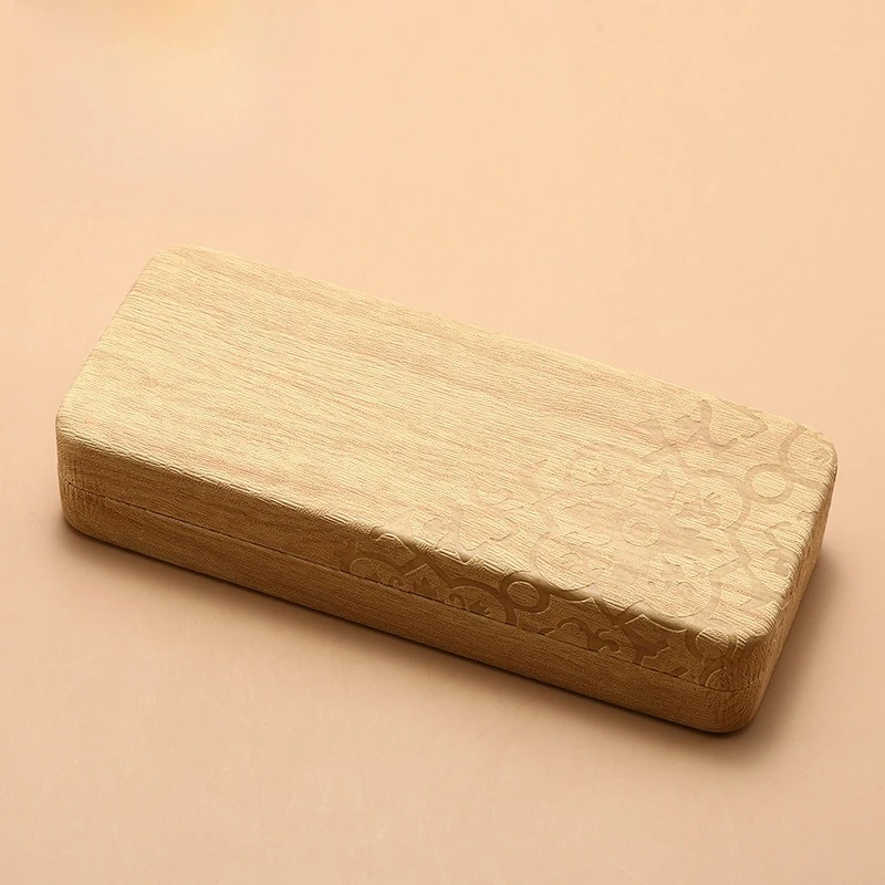 Brillenetui aus Metall, elegante, einfache Brillenbox mit Blütenblättern, modische Aufbewahrungsbox, Brillenbox mit großem Rahmen – Detail 4