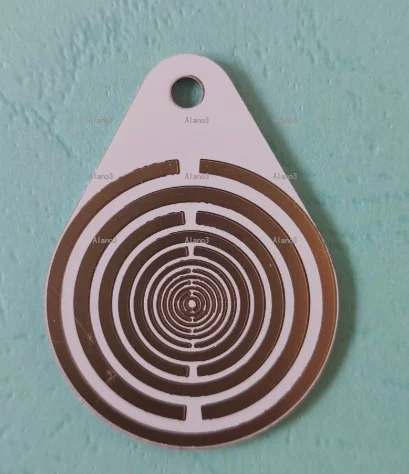 5Pcs Double-Sided Droplet Polarizing Discs, 3cm MWO Optical Multi-Wave Oscillator Antenna Pendants