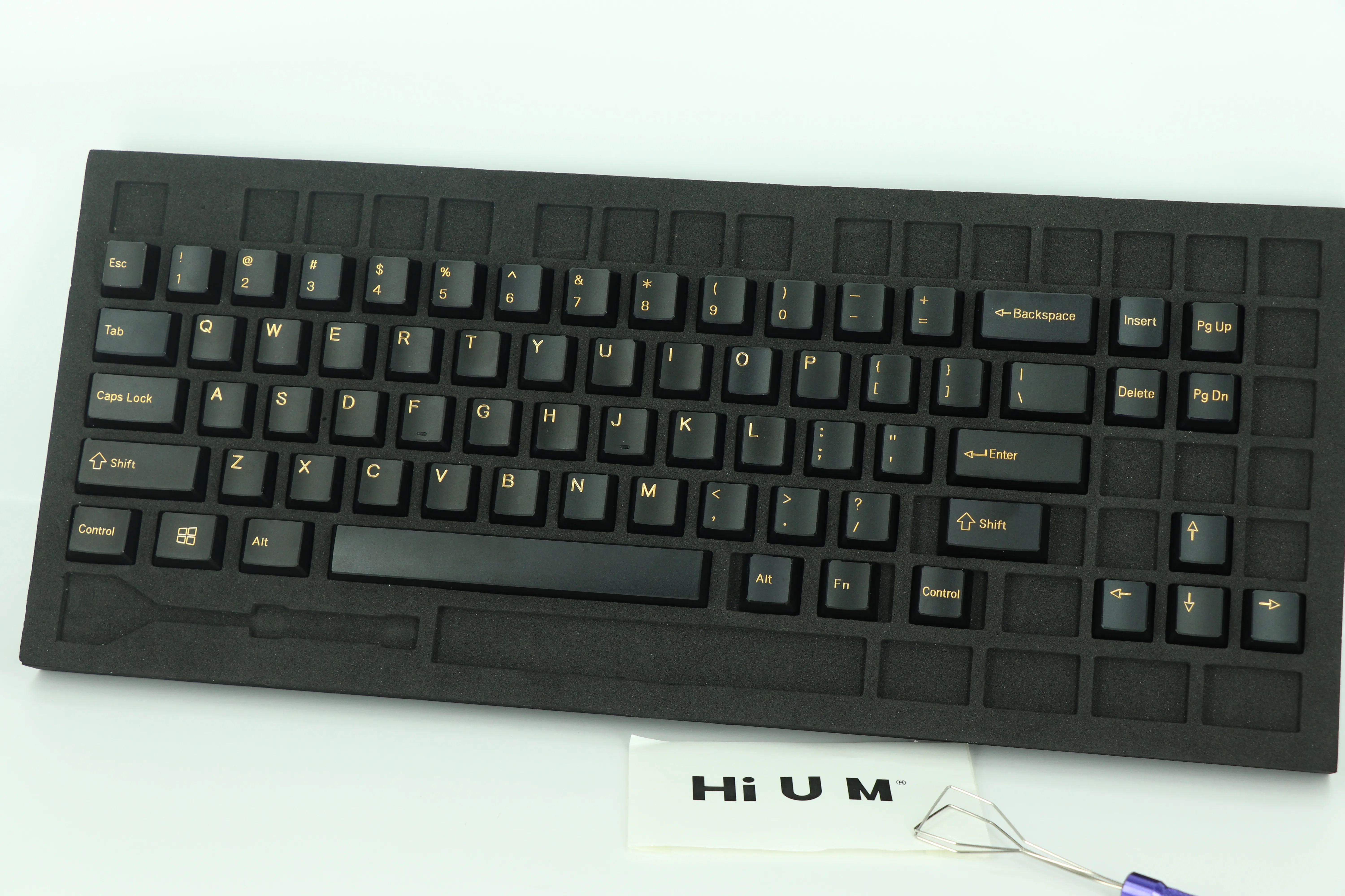 HiUM アルミニウム合金キーキャップセット 68% メカニカルキーボード用