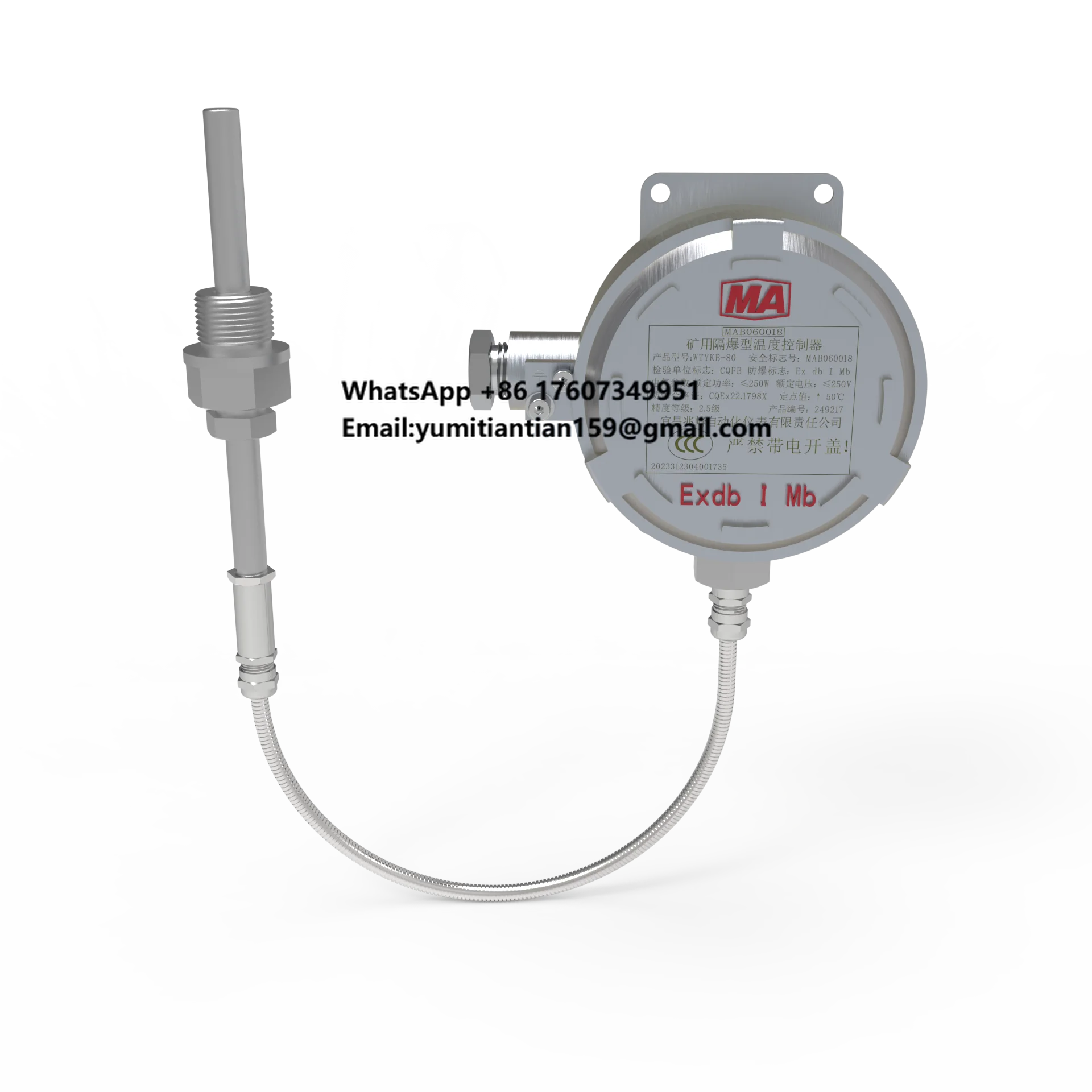 Contrôleur de température antidéflagrant pour mines de charbon ZHAOFENG WTYKB