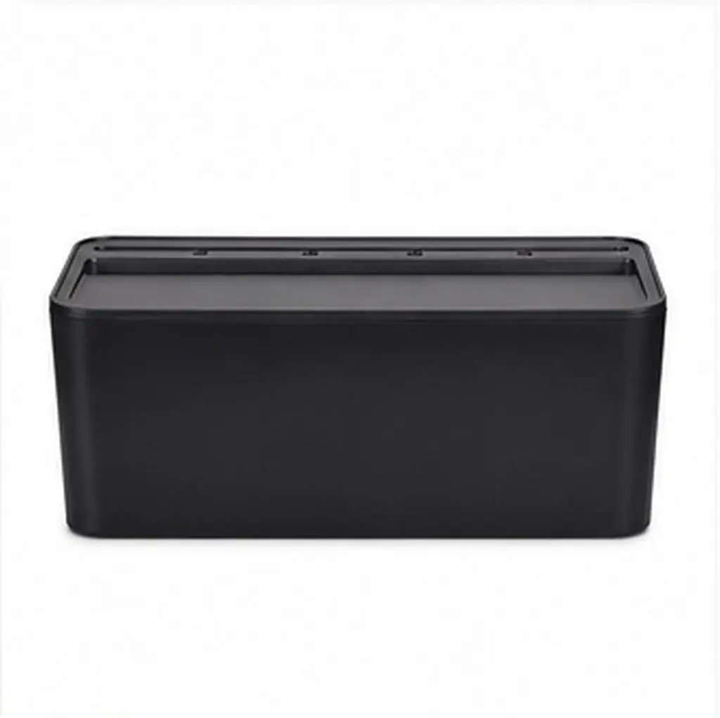 Non Fade Non Aging Cable Organizer Box Black Medium Strong Plastic Construction for Chargers Power Strips USB Hubs Network Hubs