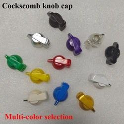 2pcs 6.35mm Chicken Head potentiometer Knob Guitar effect pedal Connector AMPS jazz bass Skirted Plactic Control Knob