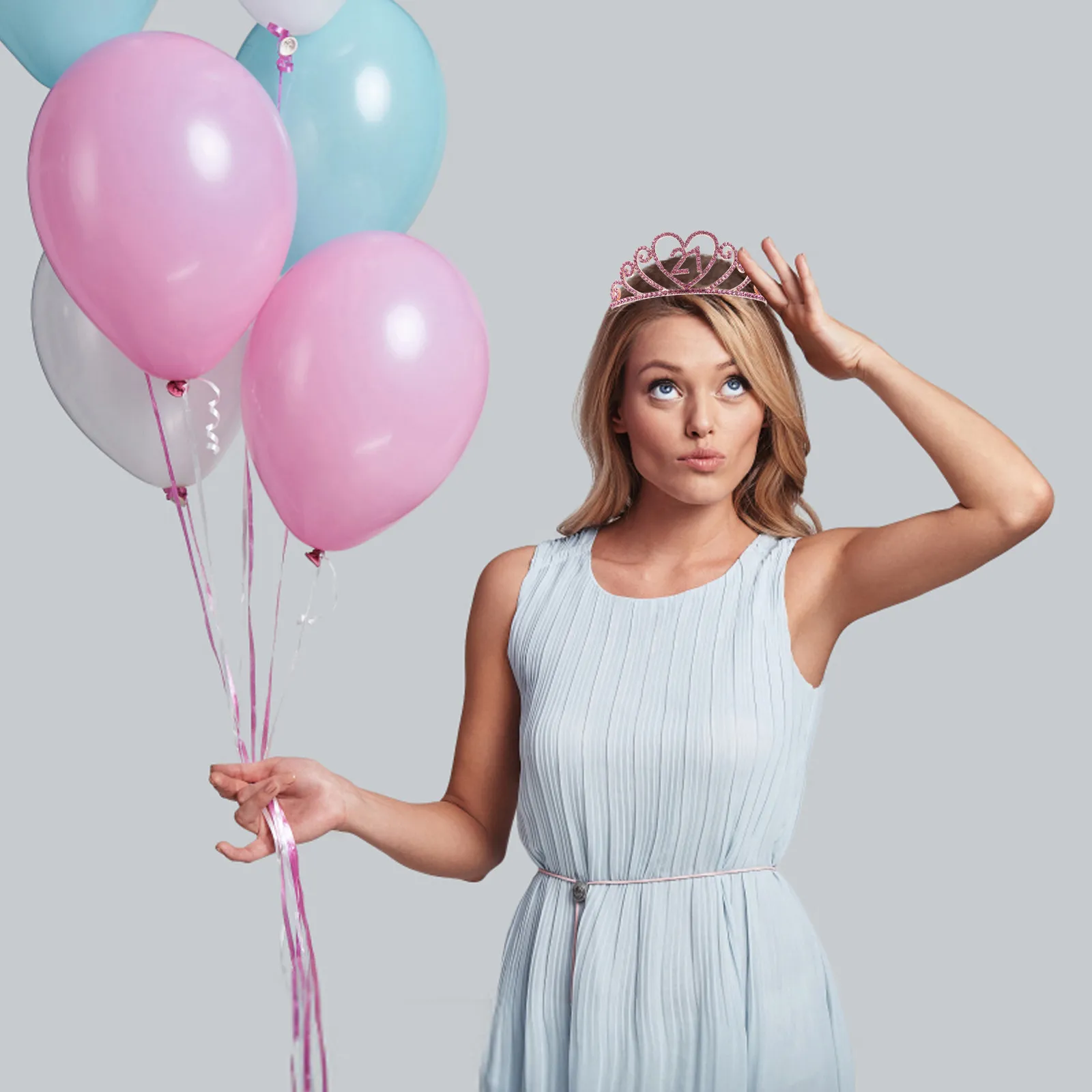 

Alloy Birthday Crown Elegant Party Headdress Girls Tiara Hair Accessory Birthday Supply Creative Headband Alloy Crown