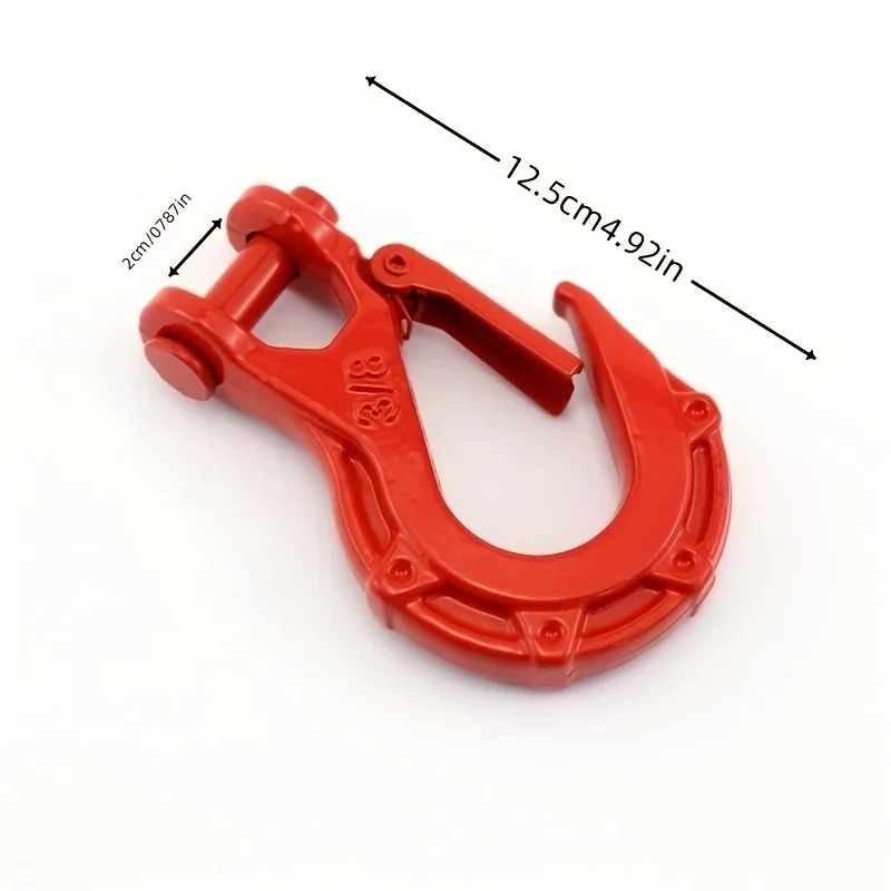 Heavy-Duty Steel Winch Hooks, Red & Black - Fit for Off-Road Vehicles, ATV UTV Tow Trailer , Boat Part, Marine