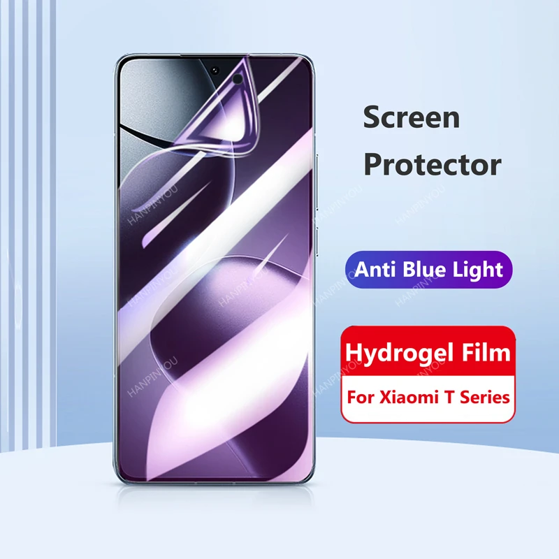 For Xiaomi Mi 14T 13T 12T 11T Pro 14TPro 13TPro 5G Anti Blue Light Hydrogel Film Full Cover Eyes Care Soft Screen Protector