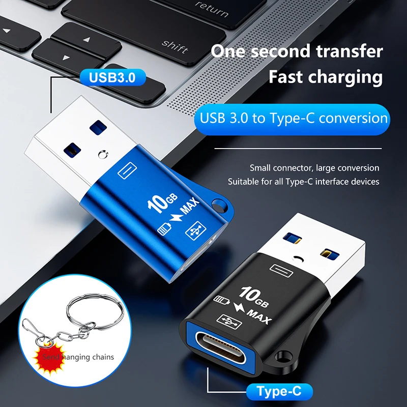 Adaptador USB 3,1 a tipo C, cargador OTG de 10Gbps, es ampliamente Compatible con teléfonos móviles y computadoras para viajes de negocios