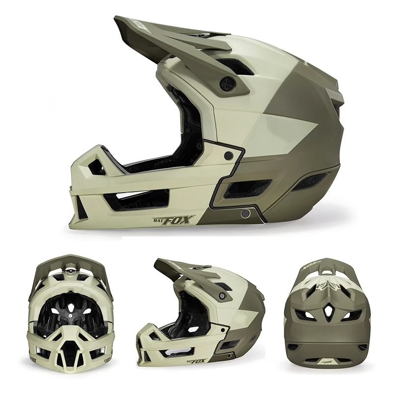 BATFOX Full Face Fahrradhelm Männer Frauen Downhill Off-Road Radfahren Motorrad Outdoor Sport Schutz Sicherheit MTB Fahrradhelme – Detail 13