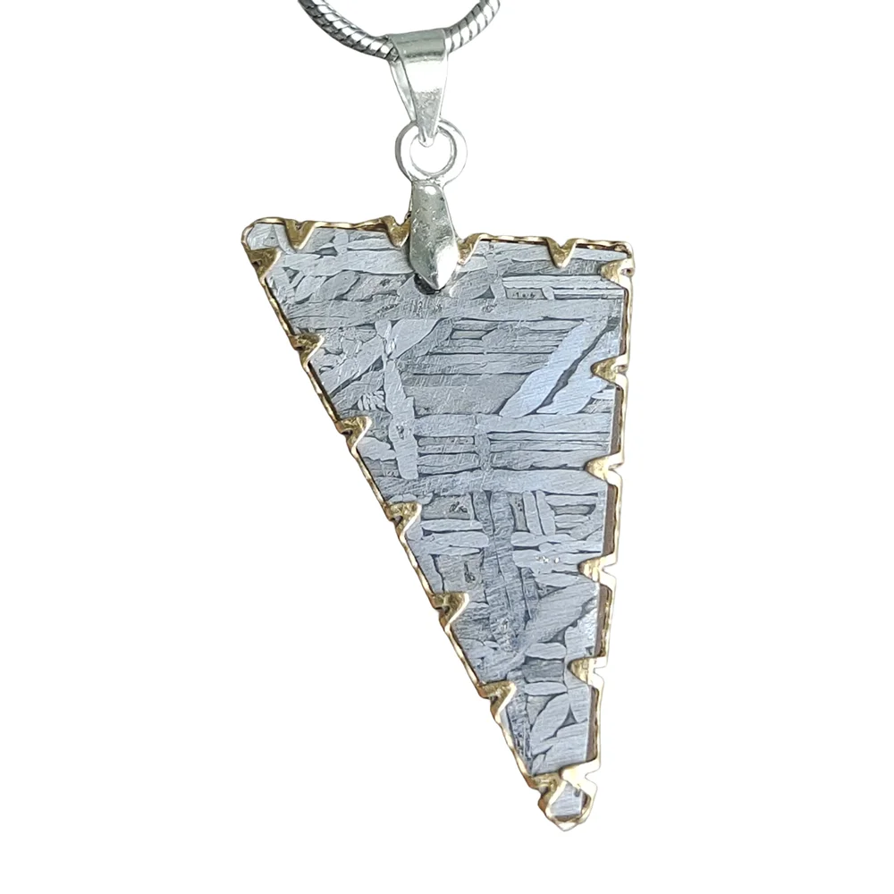 

Muonionalusta Iron Meteorite Pendant Meteorite Specimen Natural Iron Meteorite Material Pendant Collection - TD146