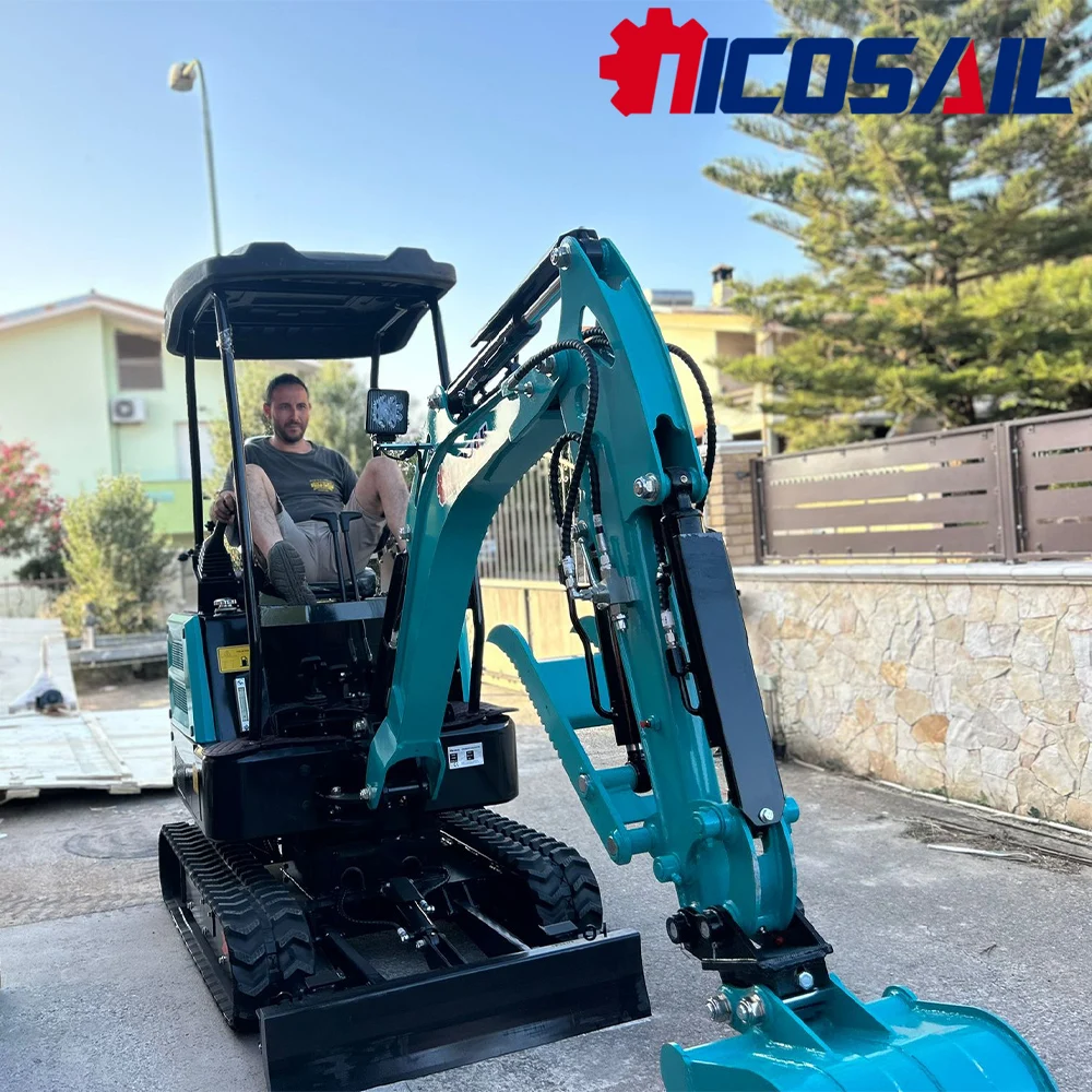 

2T Mini Digger 10.2kW CE EPA Anti-Slip for Small Construction Clearing Loading Ground Finishing Slope Maneuver