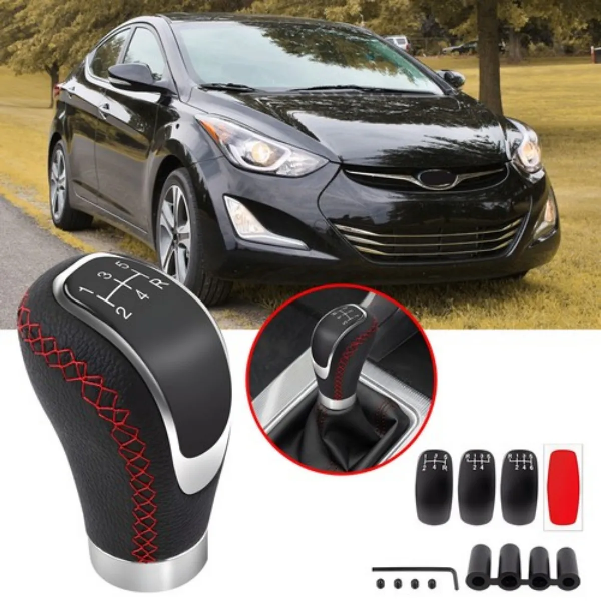 لشركة هيونداي إلنترا 5/6 سرعة دليل والعتاد عصا التحول المقبض رافعة رئيس شيفتر