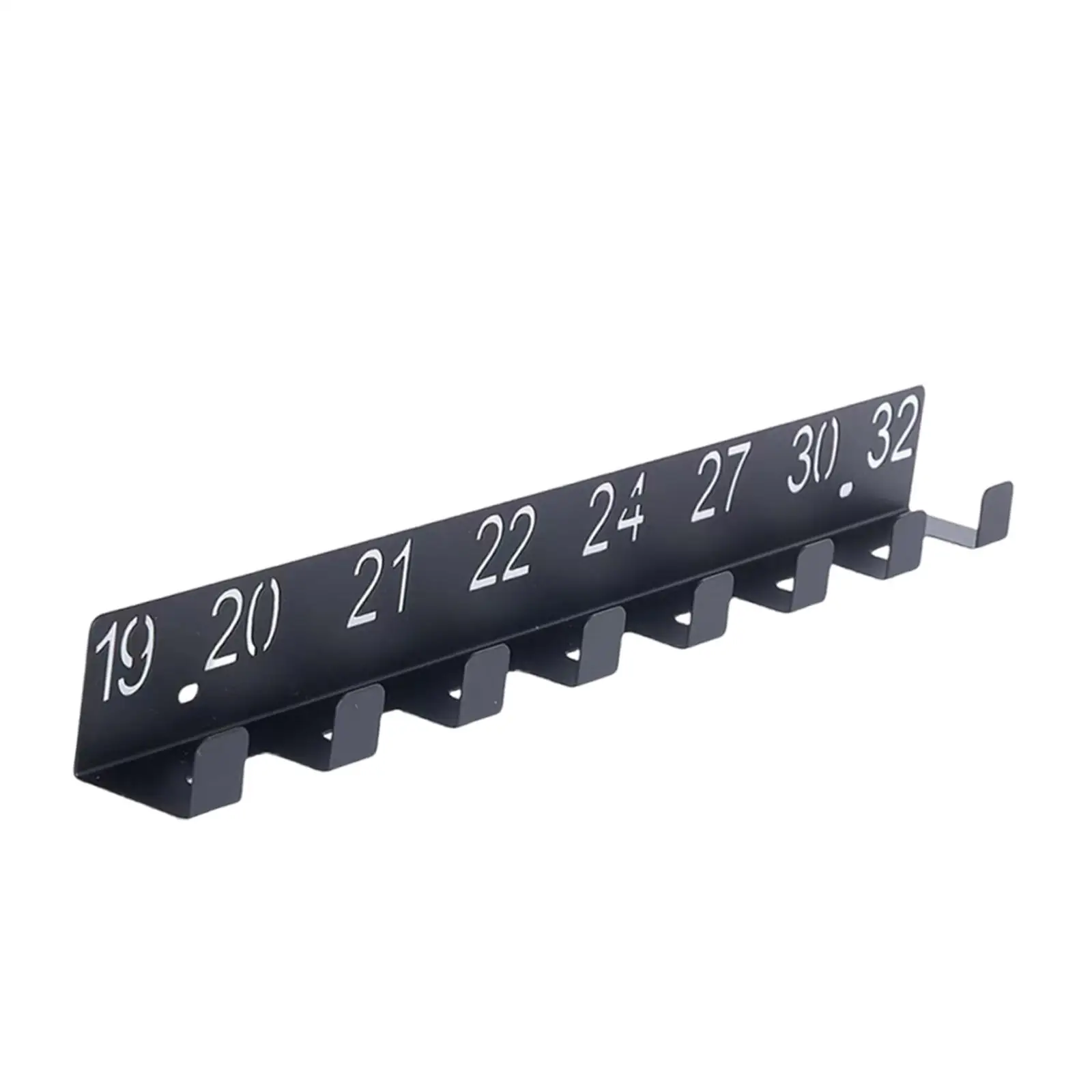 Wall Mount Wrench Organizer Wall Wrench Hanger Efficient Easy to Install Metal with Size Number for Workshop Mechanics Home