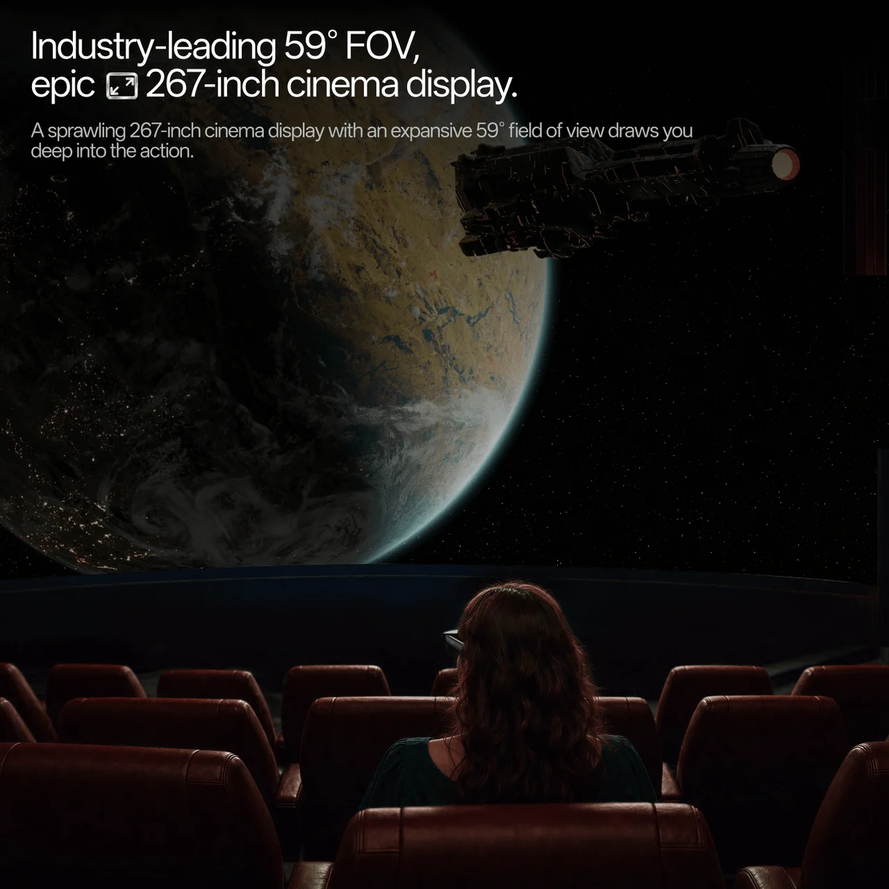 RayNeo GT Max AR Glasses 267-inch Display 59° FOV 3DoF Spatial Experience Smart Glasses for Movies Gaming and Extended Viewing