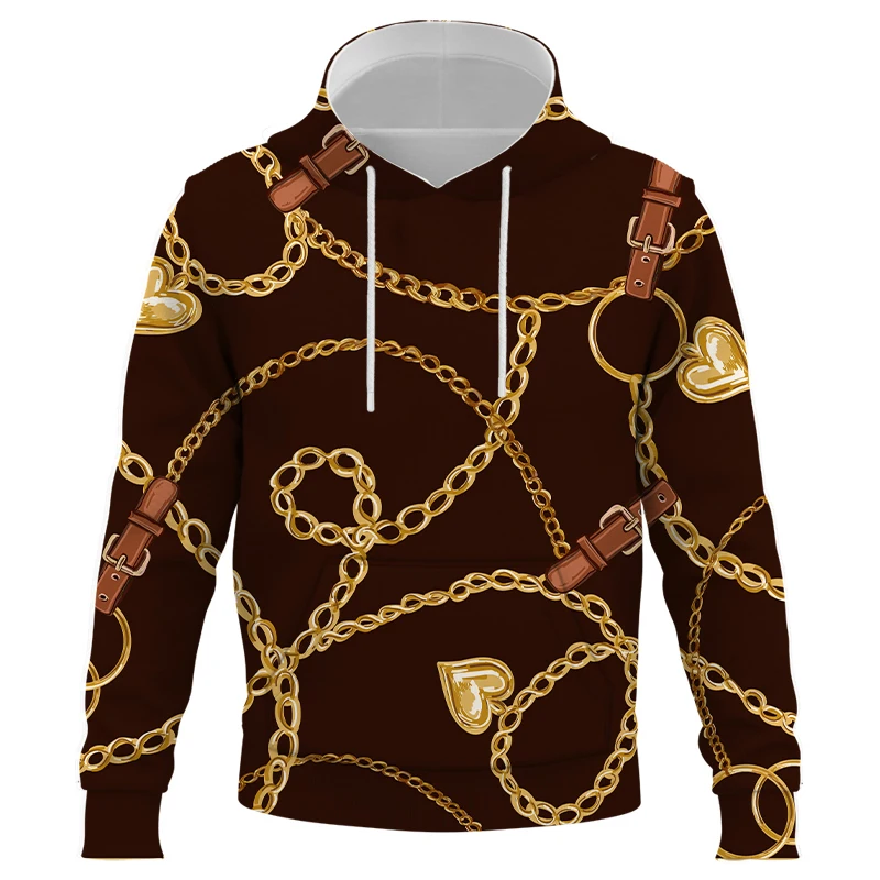 

Luxury chain pattern 3D Print Hoodies Men Autumn Funny Pattern Sweatshirts Fashion Sports Long Sleeve Pullover Men clothing Tops