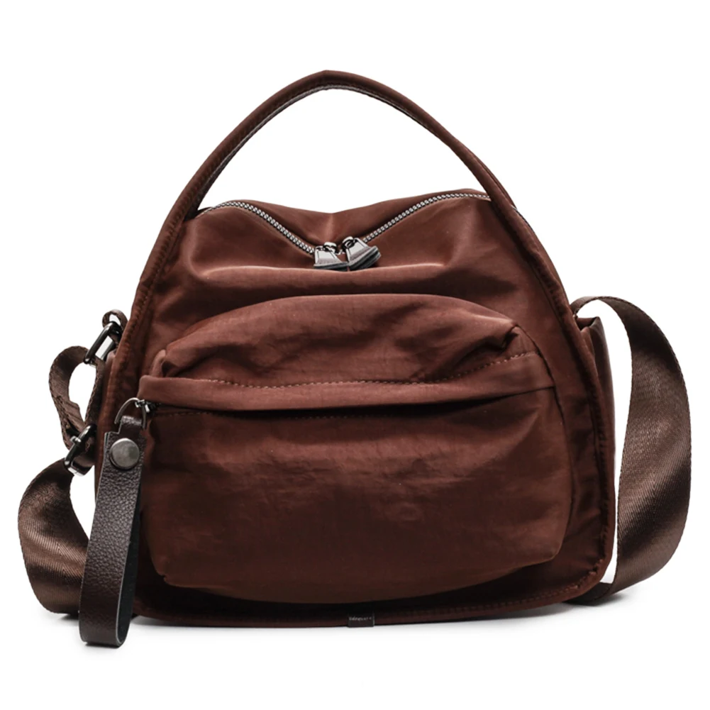 

Женская простая сумка на плечо, большая вместительная легкая сумка на ремне, однотонная сумка из ткани Оксфорд, дорожная сумка для покупок, рабочая сумка для свиданий