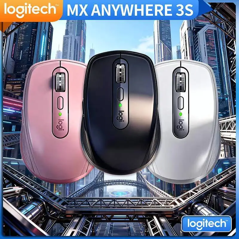 

Ergonomic MX Anywhere 3S - 8K DPI, Hyper-Scroll, Anti-Slip Grip, Ideal for Floral Online Course & Studio Lab Work