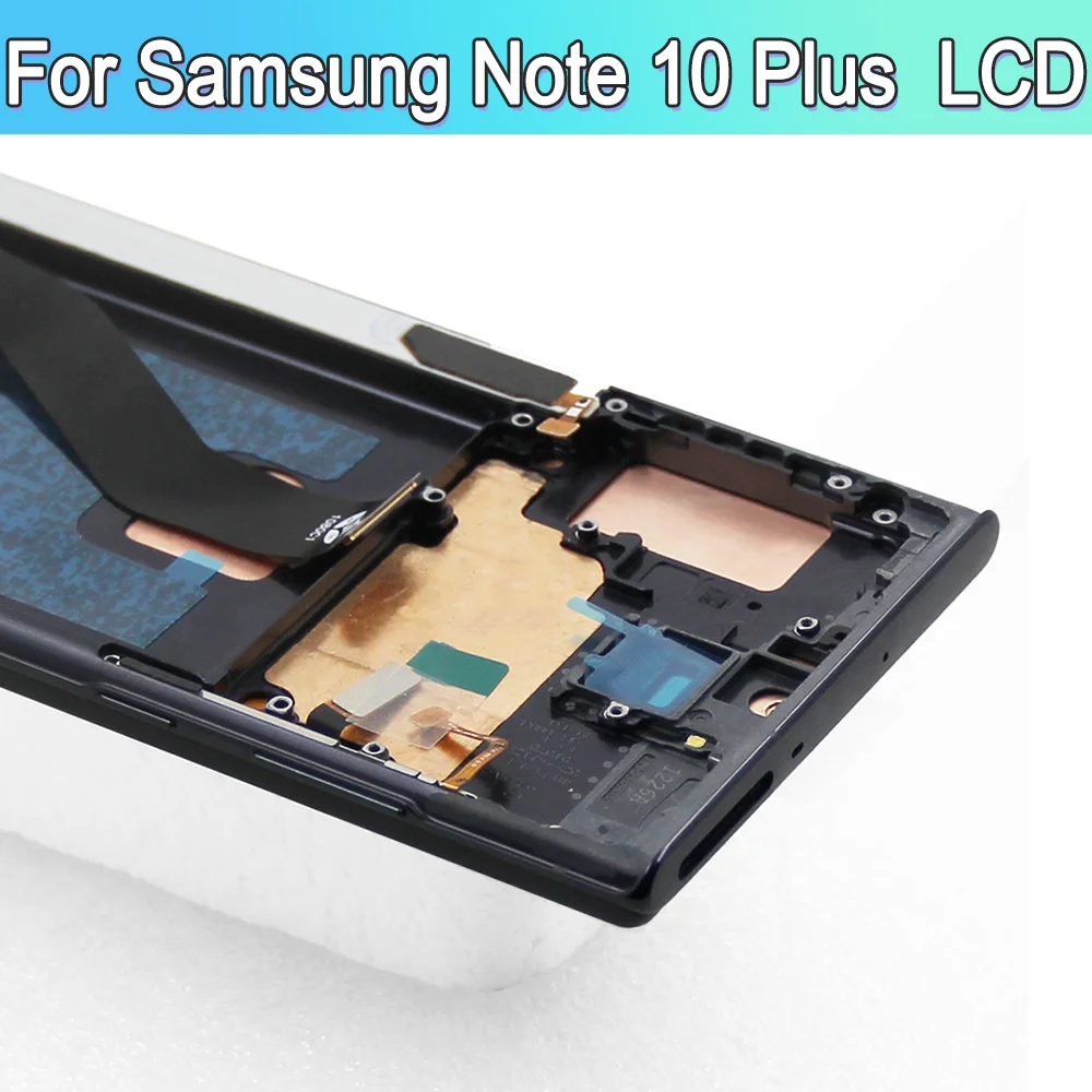 Screen for Samsung Galaxy Note10+ N975F N976F Lcd Display Digital Touch Screen with Frame for Samsung Galaxy Note 10 Plus 5G