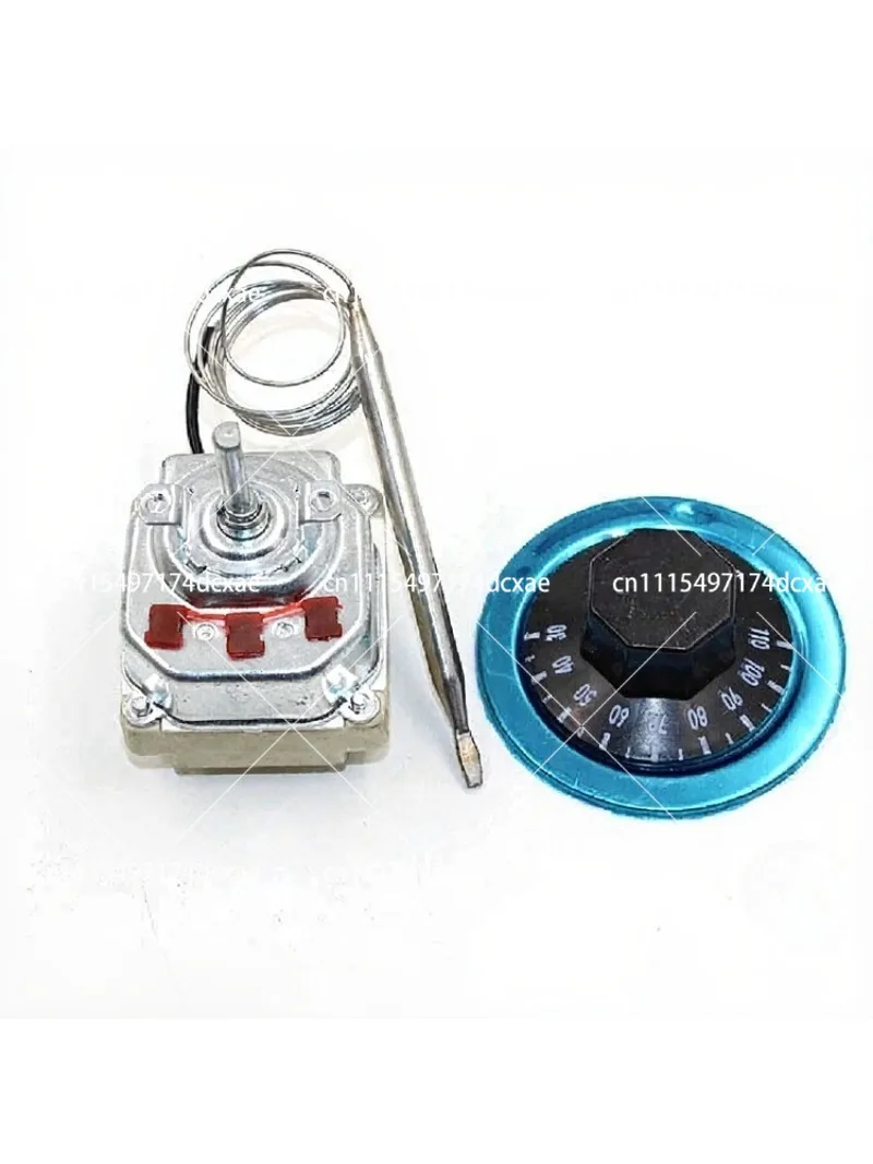 Three-Phase Electric Temperature Controller 380V Knob Thermostat 30-110°C 50-300°C Adjustable Switch