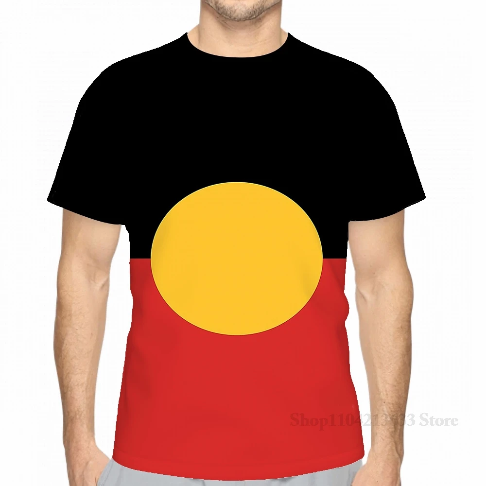 All over print Australian Aboriginal Flag men T-Shirt women fashion girl t shirt boy tops tees Short Sleeve tshirts